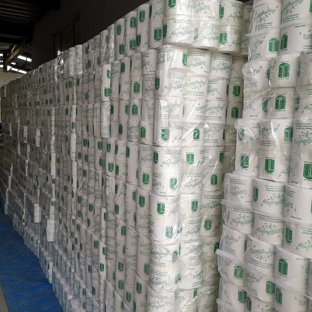 Chinese Factory Supply 3 Ply Layer Printed Core Bathroom Toilet Tissue Roll