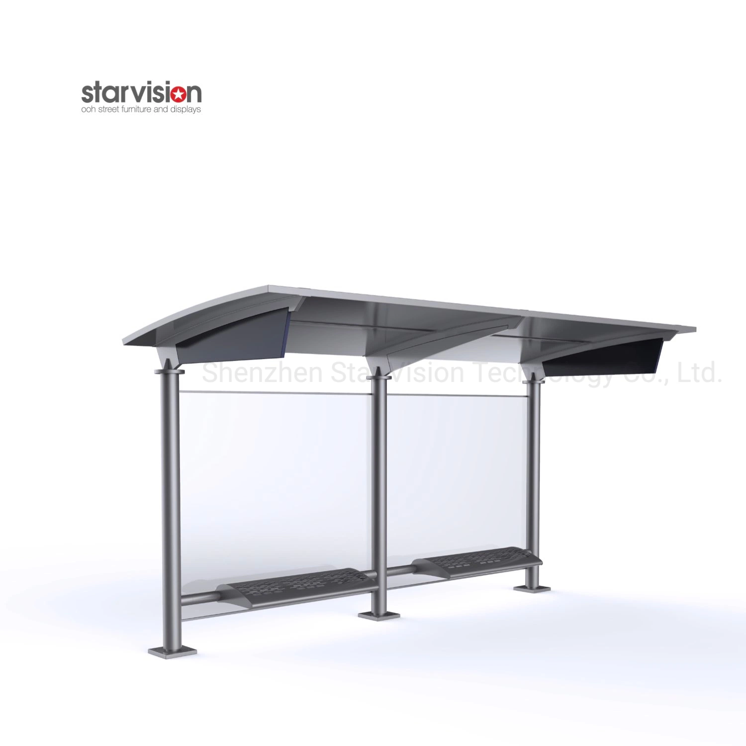 Ooh Furniture Simple Design Steel Custom Advertising Bus Stop