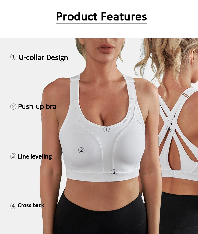 2023 Plus Size Women's Underwear Yoga Vest Running Workout Sports Bra