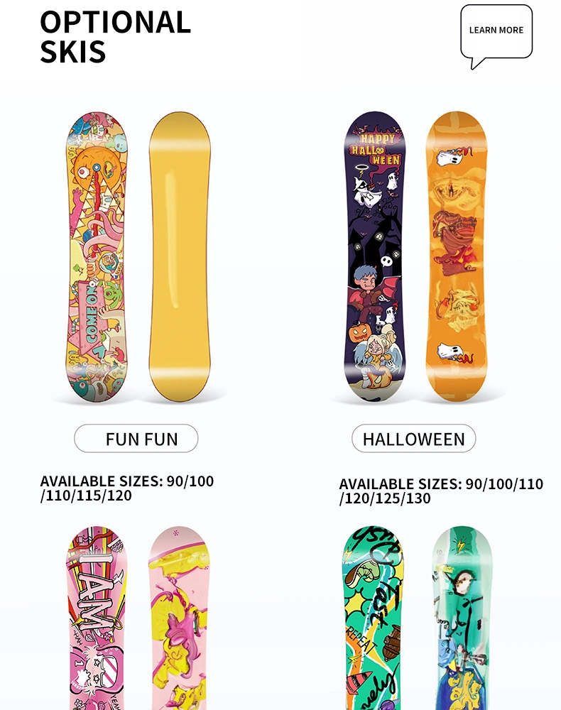 Children's Single Board Skis, Teenagers' All-Around Skis in All Regions