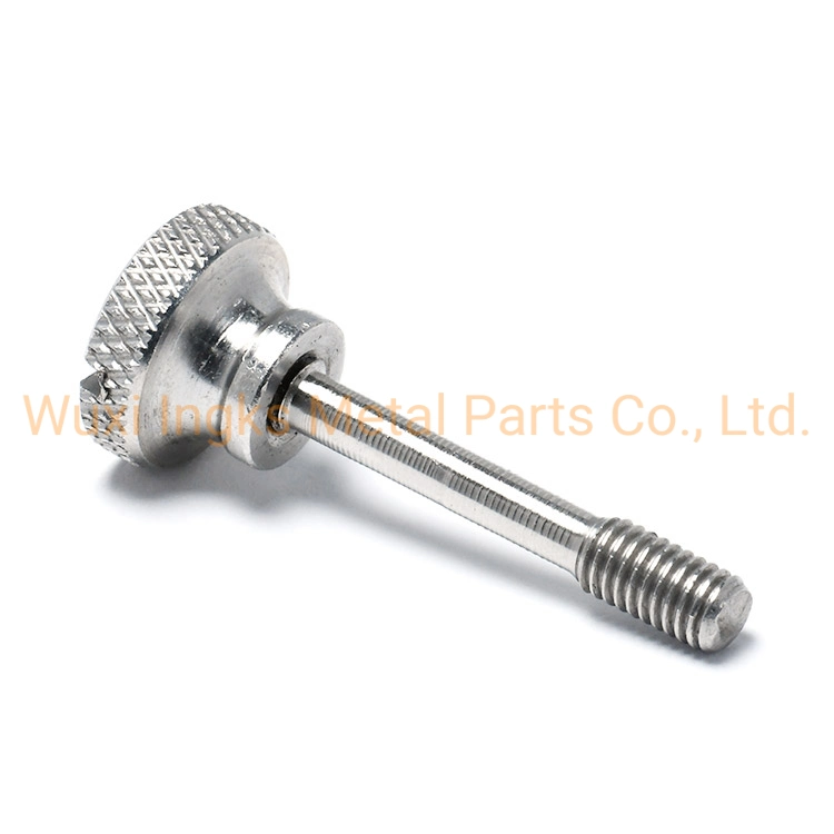 Diamond Knurled Cylinder Slotted Head with Shoulder Loose Proof Captive Screws