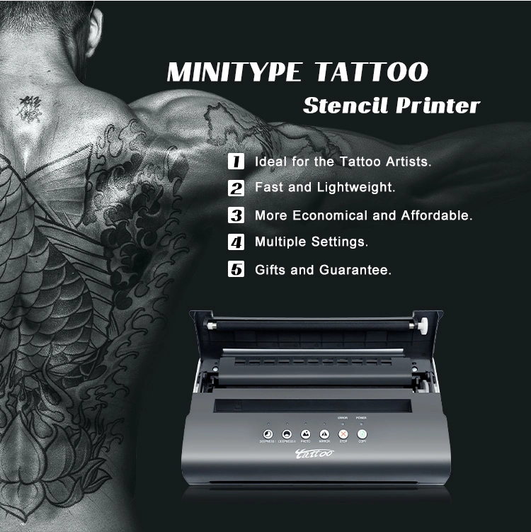 Fabrik Neueste Tattoo Schablone Drucker Thermal Kopierer Tattoo Transfer Maschine Für professionelles Tattoo Kopierpapier