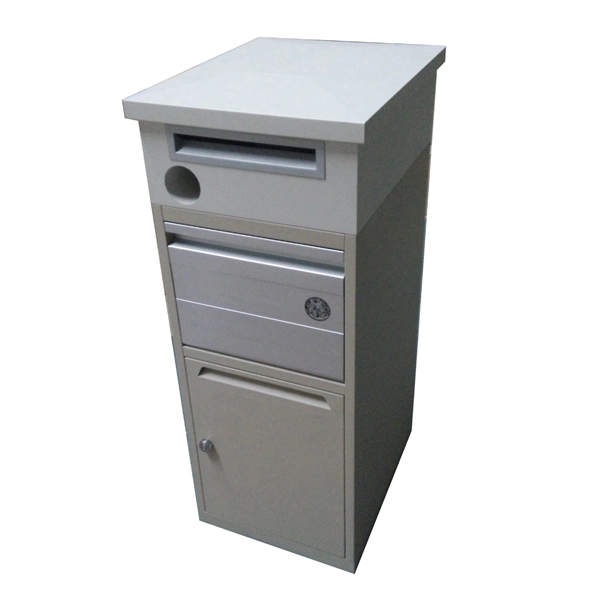 Outdoor Wall Mounted White Cast Aluminum Mailbox with Post Letter Box