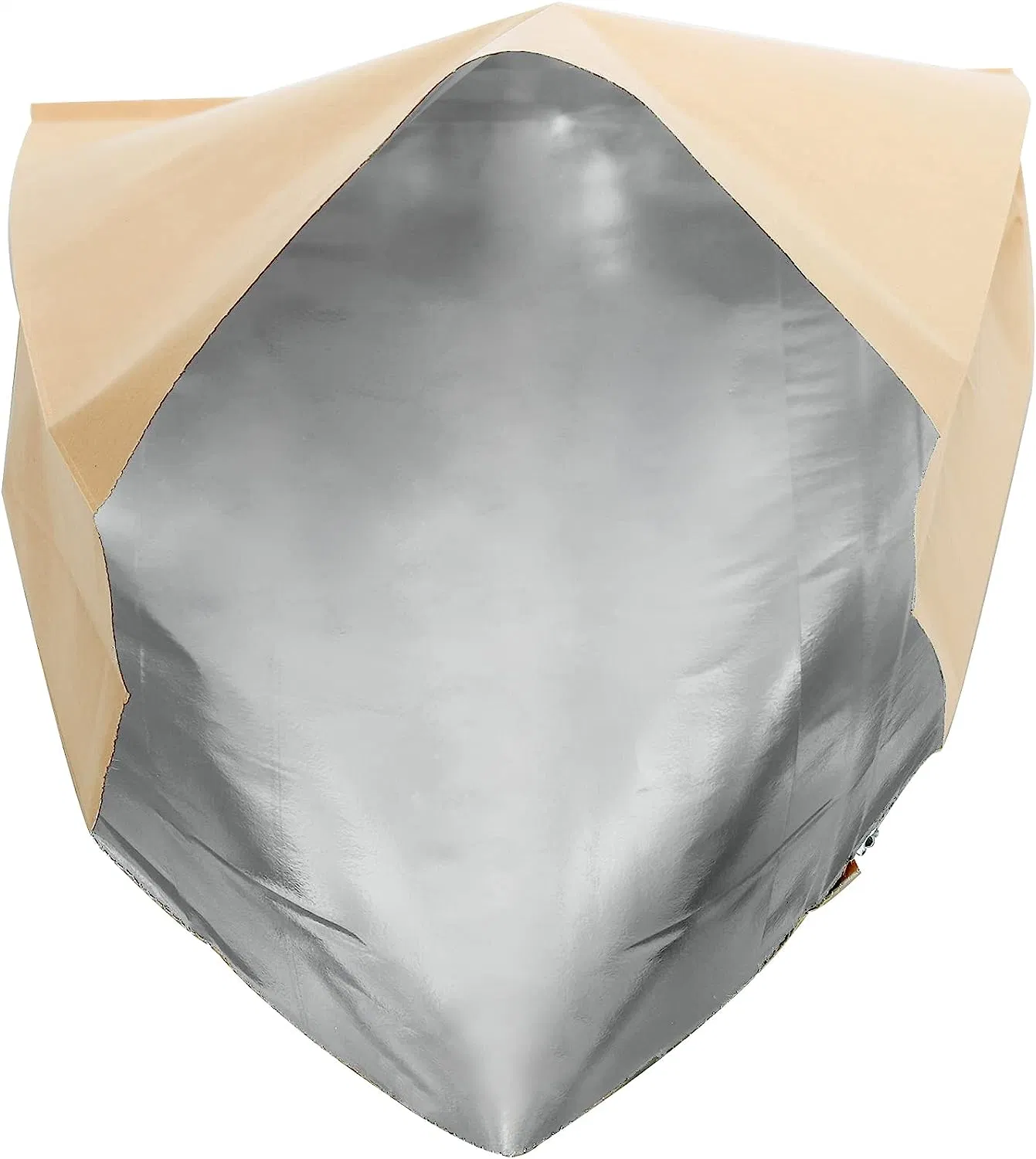 Aluminum Foil Coated Oil Proof Kraft Paper Packaging Bag for BBQ Food