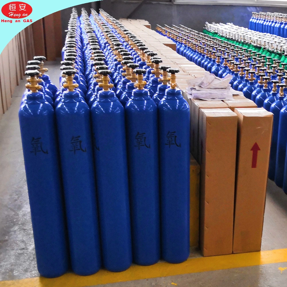 40 Liter 99.5% Purity 150bar Medical Oxygen Gas Cylinder Oxygen Tank