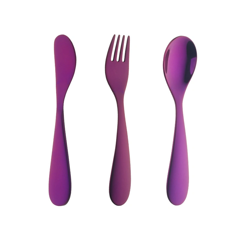 Hot Sale Kids Toddler Dishwasher Safe Cute Reusable Colored Cutlery Fork