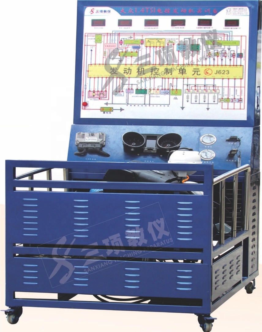Instruments d'enseignement mécatronique Sanxiang VW1.4tsi banc d'essai de moteur à commande électronique Équipement d'enseignement