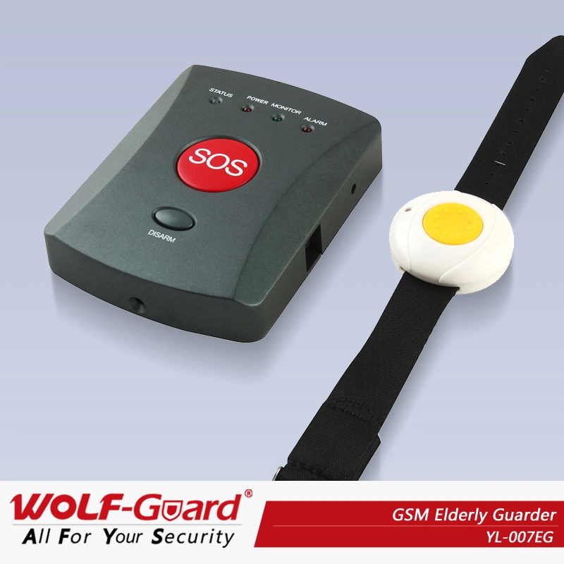 GSM Emergency Alarm with Bracelet Panic Button