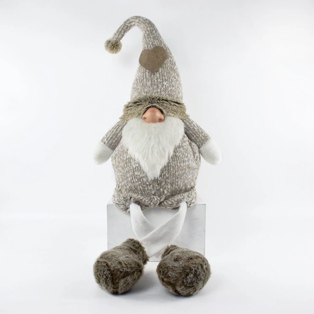 Handgemachte schwedische Plüsch Elf Weihnachten sitzende Gnome für Home Ornament