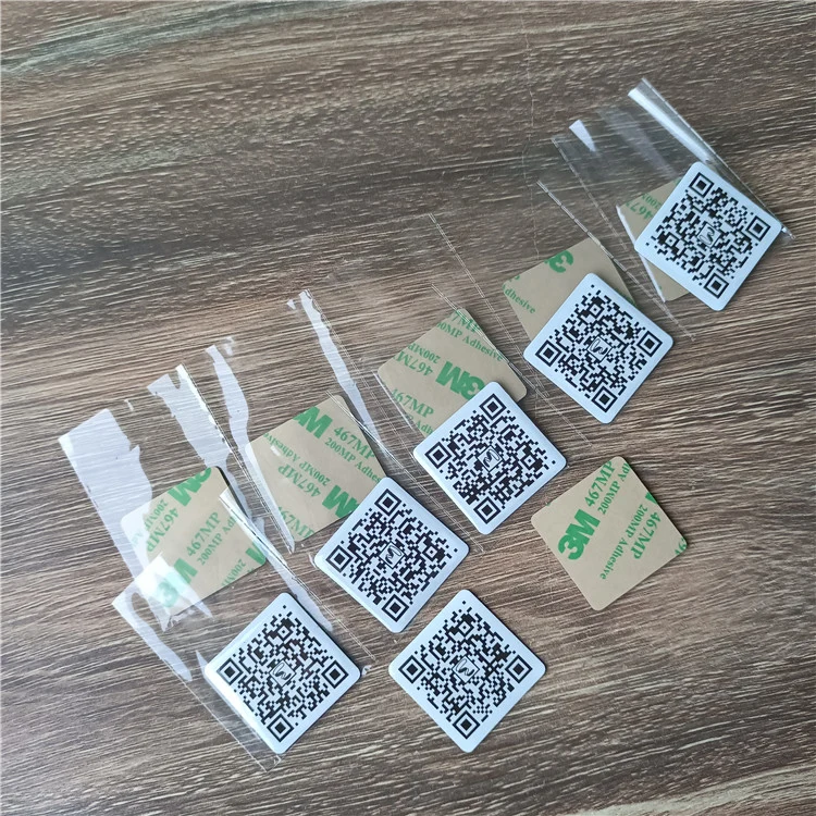 30X30mm Square Soft NFC Buzz Doming Custom Digital Business Tap Tag for Phone Backing Sticker