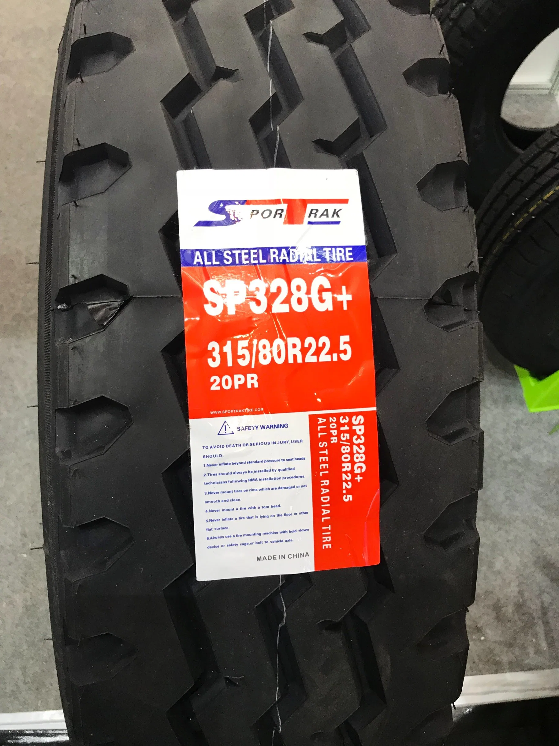 Sportrak/ Superway High Quality All Steel Radial Truck Tire with 315/80r22.5