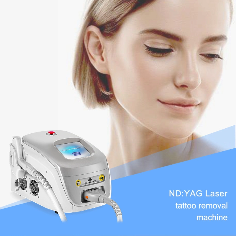 1064 532 Portátil láser Nd YAG máquina de láser de eliminación de tatuajes láser de China