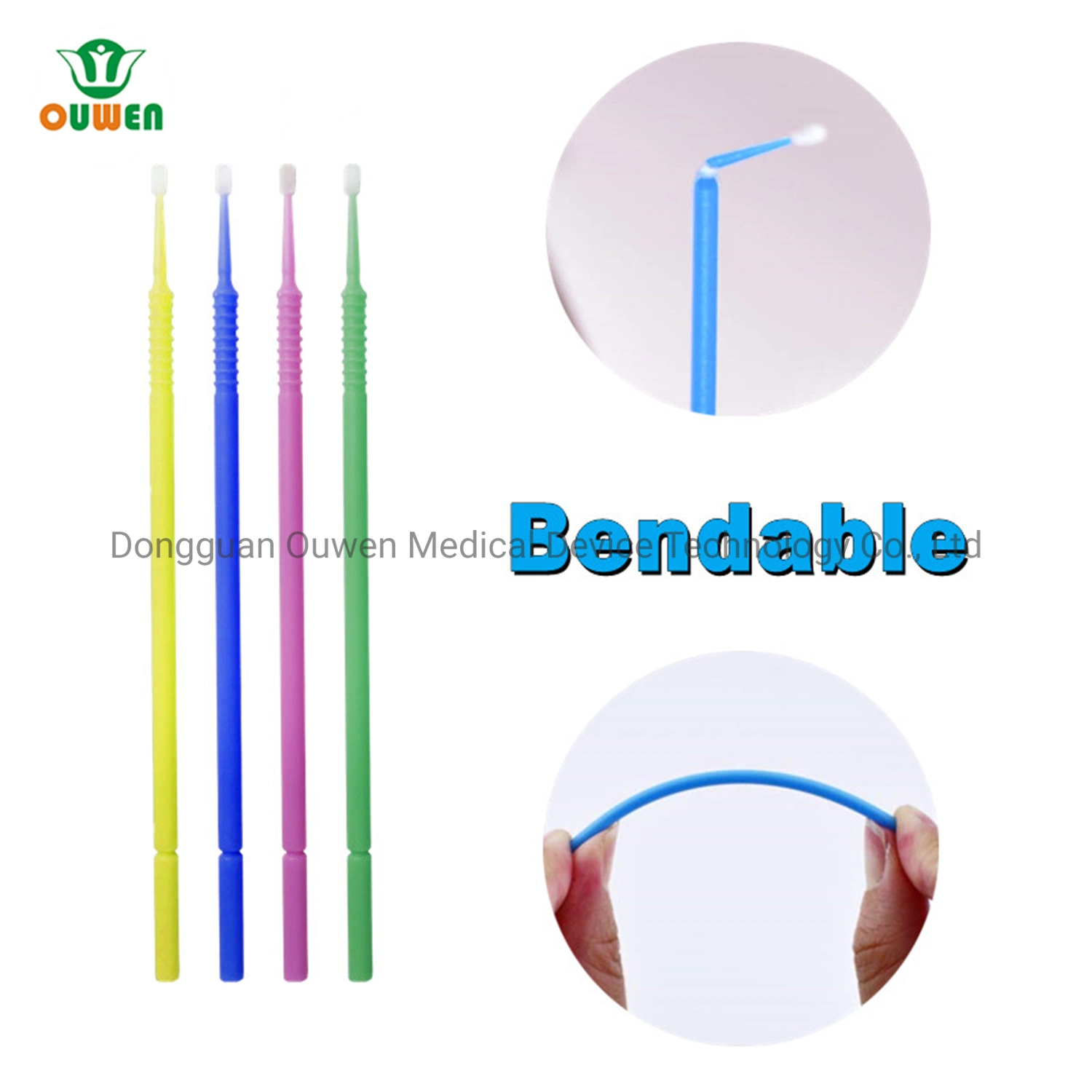 Disposable Microbrush Dental Bendable Micro Applicator Tip