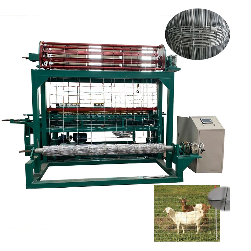 Hinge Joint Farm Cattle Fence Galvanized Wire Mesh Making Machine