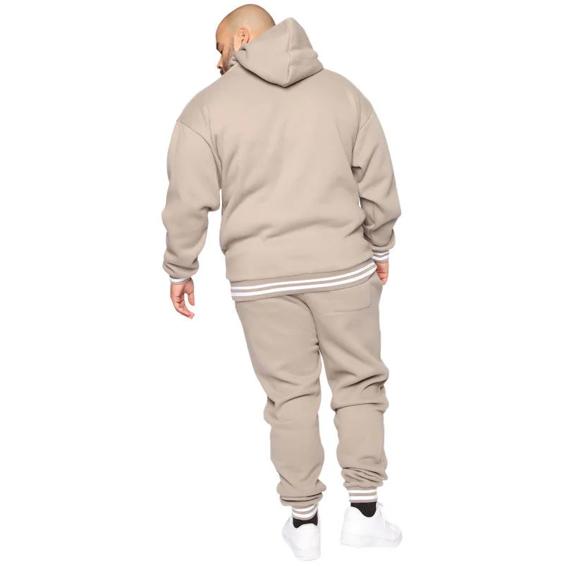 Wholesale/Supplier Sweatpants French Terry Fleece Hoodie Set for Men Custom Oversize 100% Cotton 2 Piece Jogger Set Plus Size Men's Tracksuit