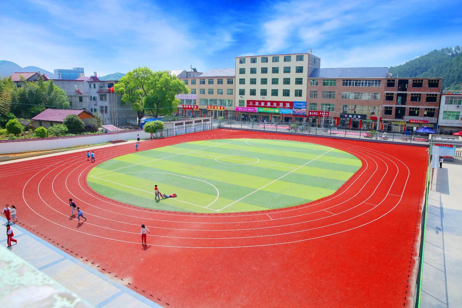 Hot Sale Composite Athletic Running Track for Sports Flooring/ Playground with Shock