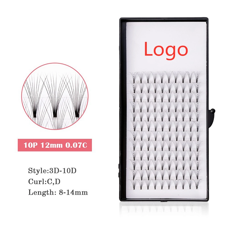 Riisca Silk/Mink Eyelash Extension Supplies Customized Wholesale False Eyelash