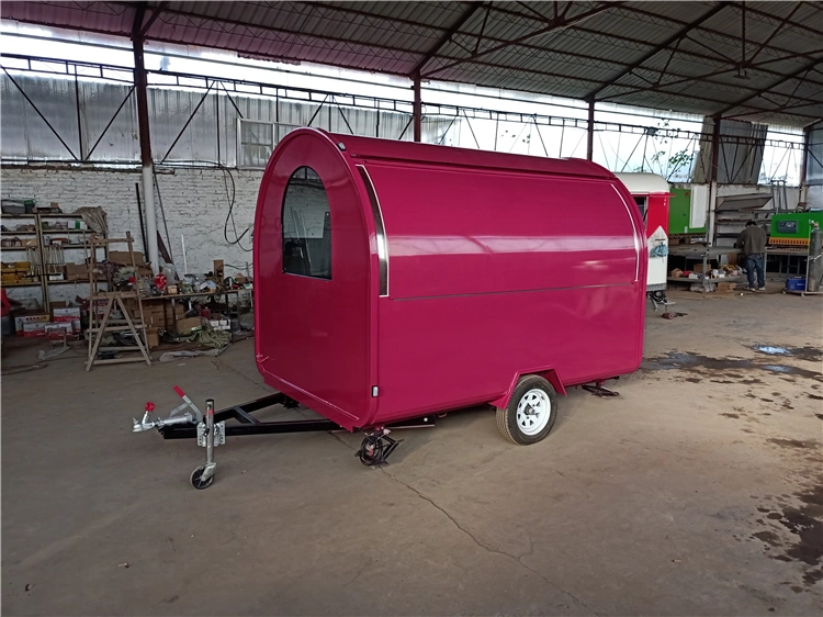 Fully Equiped Food Cart with Kitchen Equipments Outdoor Food Kiosk Mobile Snack Trailer Cart