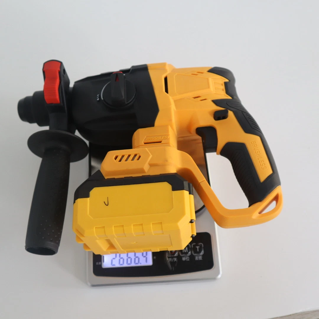 Rock Drilling Tools Lithium Battery Electric Rotary Hammer Brushless Powerful Rechargeable Hammer