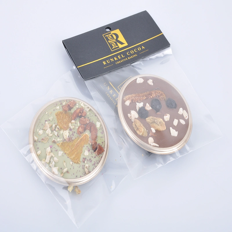 2022 High-End Custom Gift Makeup Mirror Pure Fat Chocolate Candy with Nuts