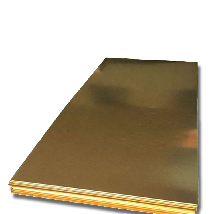 Brass/ Red 99.9% Pure Copper Plate CZ108 / C2720/ C33530/C10100/C12200 3mm 4mm Thickness 4X8 Copper Sheet Price