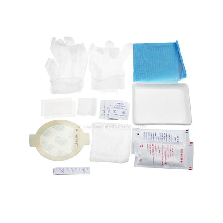 CE ISO Sterilized Medical Wound Dressing Central Line Catheter Drainage Catheter Kit