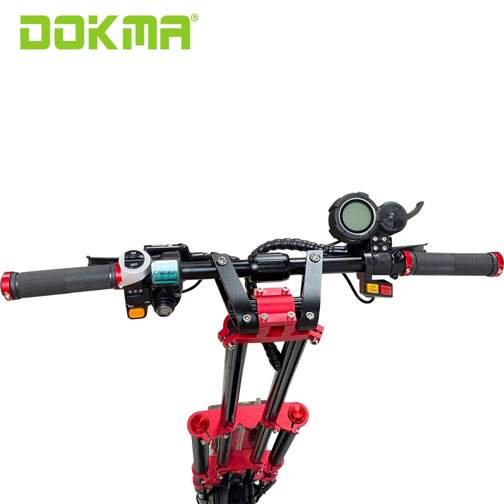 Dokma Dhot 2 Rodas 13 polegadas todo terreno adultos dobra de Motor Duplo Mini Electric Kick Scooter Scooter Eléctrico do preço grossista de fábrica