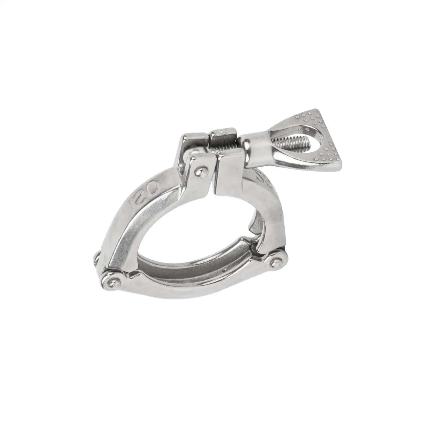 Customized 3-Piece Clamp Polishing Fitting Pipe Stainless Steel Sanitary Three Section Clamp