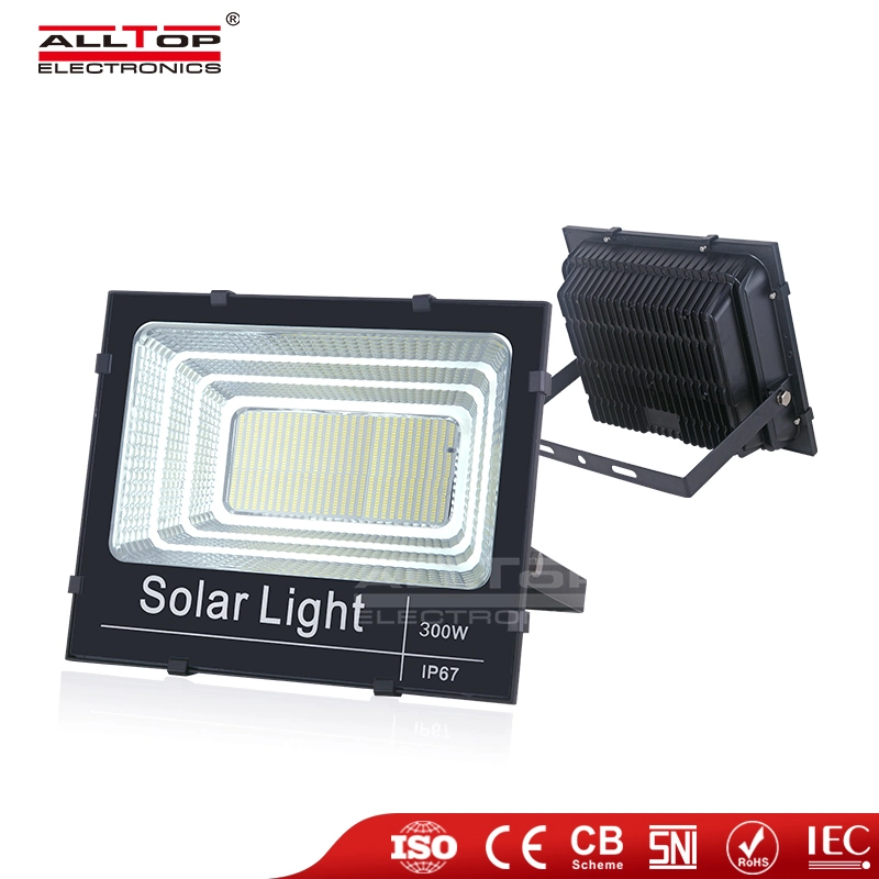 Alltop Wholesale/Supplier Price Slim SMD Outdoor Rainproof IP67 25W 40W 60W 100W 200W 300W LED Solar Floodlights