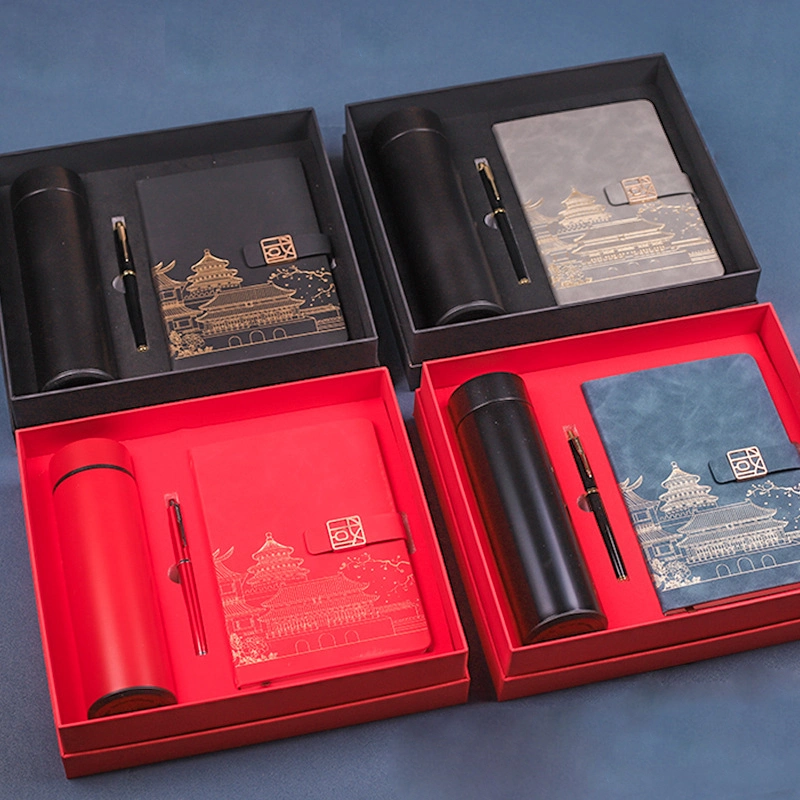 Office Essential Three Piece Set of Notebook Pens, Insulated Cups, Stationery Gift Boxes, Company Holiday Gifts