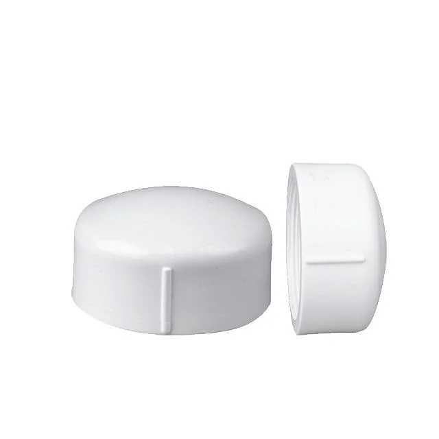 White Color Round All Kinds of Pipes and Fittings End UPVC PVC Pipe Fitting End Plug Can Be Customized According to Requirements