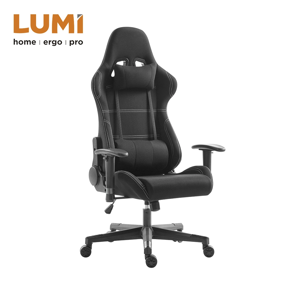 Office Swivel Computer Gaming Chair with Headrest and Lumbar Support