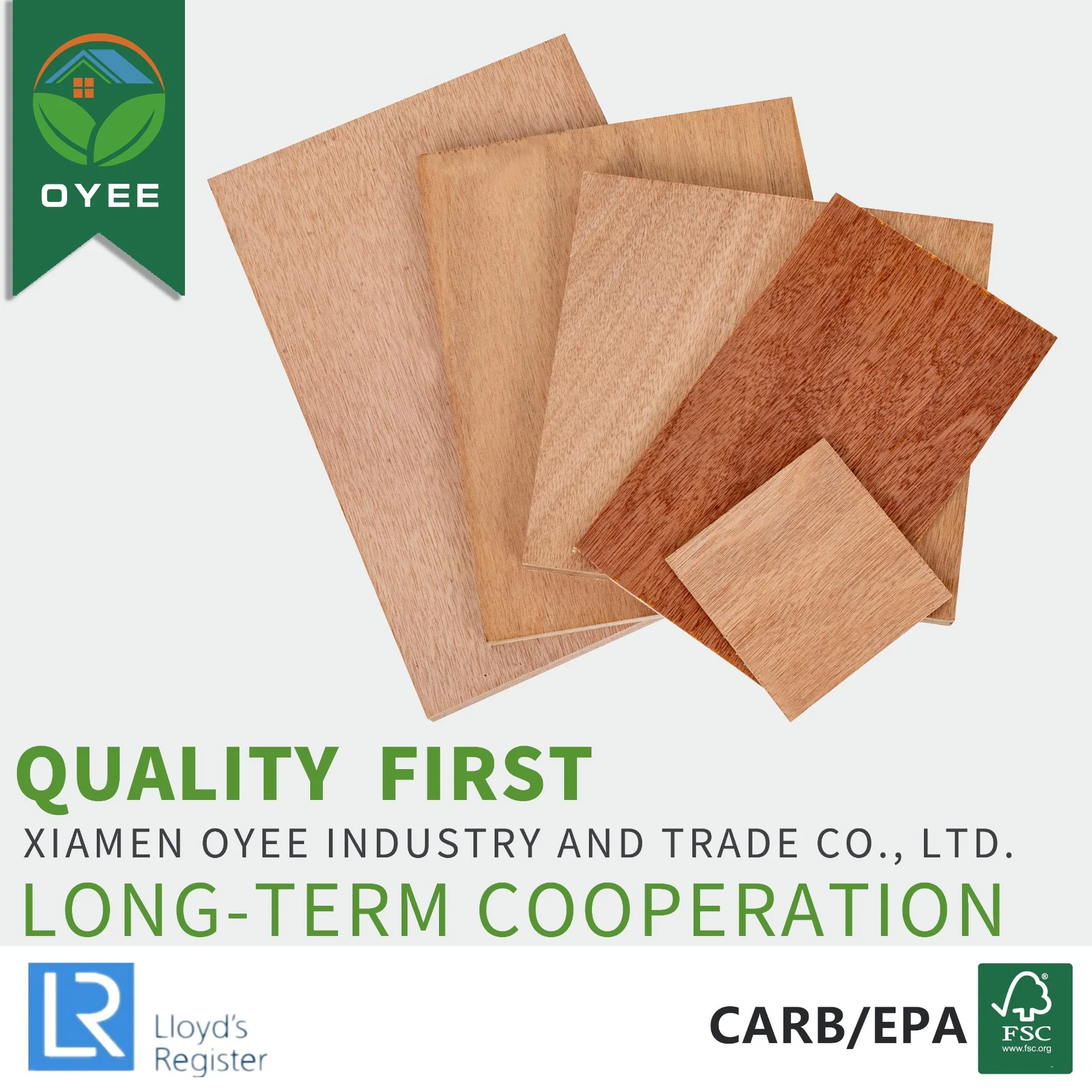 Okoume/Bintangor/Beech/Pencil Cedar/Birch/Pine/Oak/Ash/Walnut/Melamine/Laminated/Hardwood/Commercial Plywood/Marine Plywood for Furniture