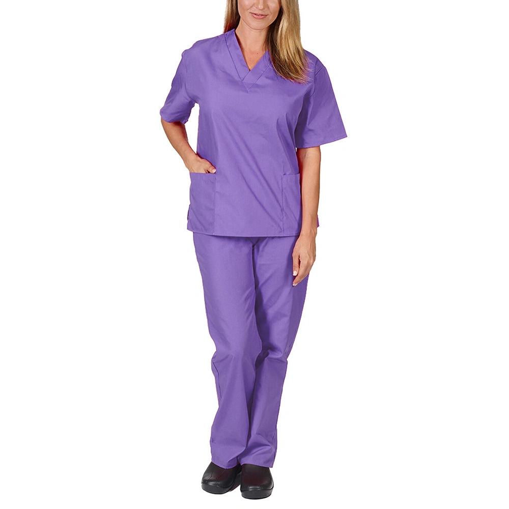 SPA Uniforms Women Workwear Beautician Scrubs Set Work Clothes Beauty Salon Tattoo Artist Uniform 2PCS Suit