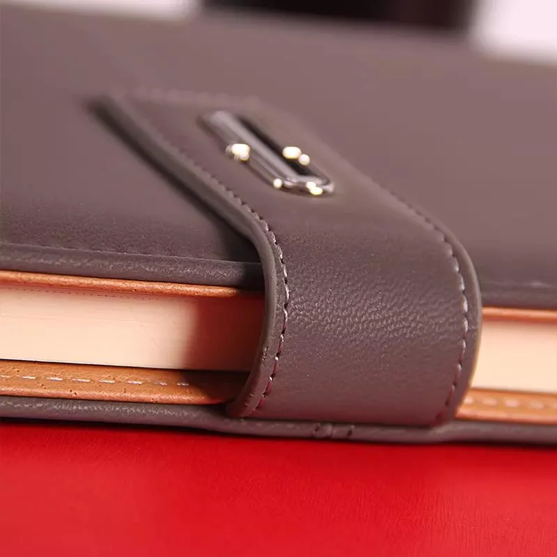 Luxury PU Leather Notebook Journal A5 Notebook Gift Set for Business