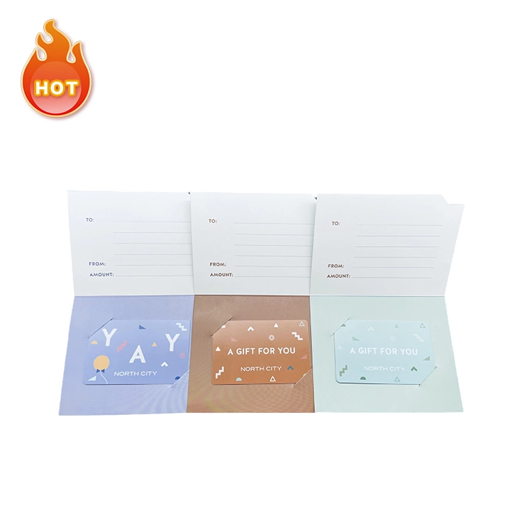 Benutzerdefinierte Druck Papier Lotterie Geschenkkarte PVC Kunststoff Scratch off Karte