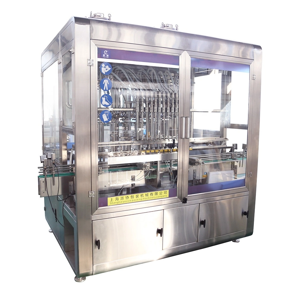 New Design Diesel Gas Fuel Lubricant Brake Engine Oil Multiple Heads Chemical Industry Bottling Machine Liquid Bottle Filling Sealing Labeling Packaging Machine