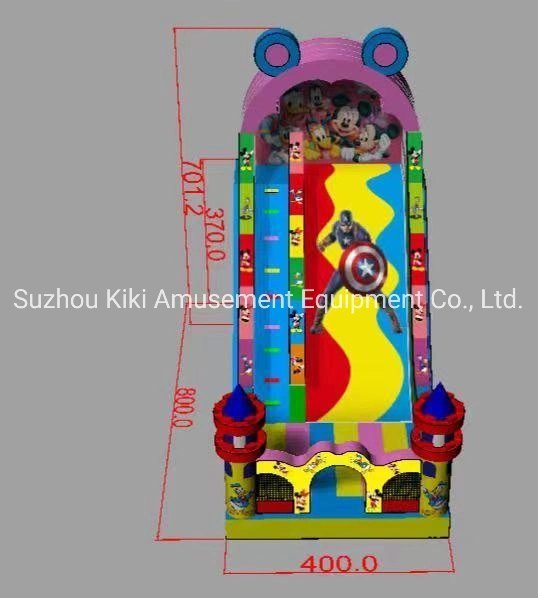 Cartoon Design Hot Sale Large Inflatable Slide for Sale