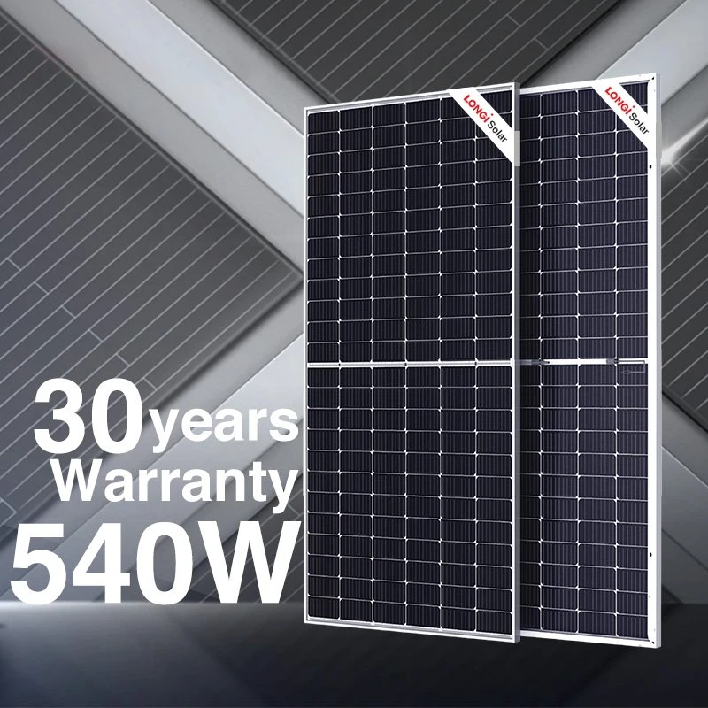 Longi Solar 144 Half Cut Panels 525W 530W 535W 550W 545W Solar Power PV Modules with High Efficiency