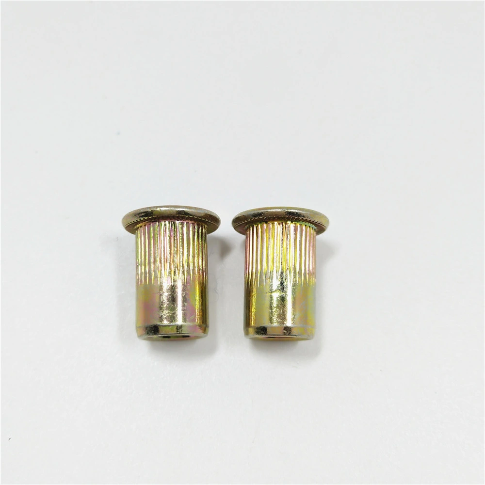 M6*15 Insert Nut Flat Head Knurled Type Rivet Nut to Vietnam Market