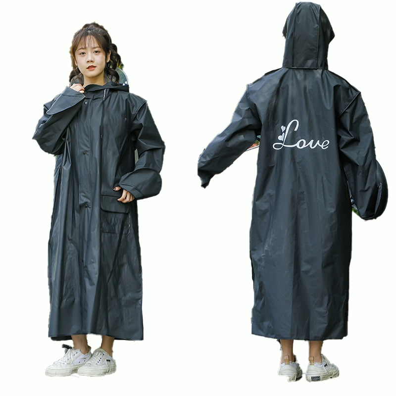 Manteau de pluie imperméable en EVA pour adulte, idéal pour le cyclisme, la moto, la randonnée et la mode, coupe-vent et résistant à la pluie.