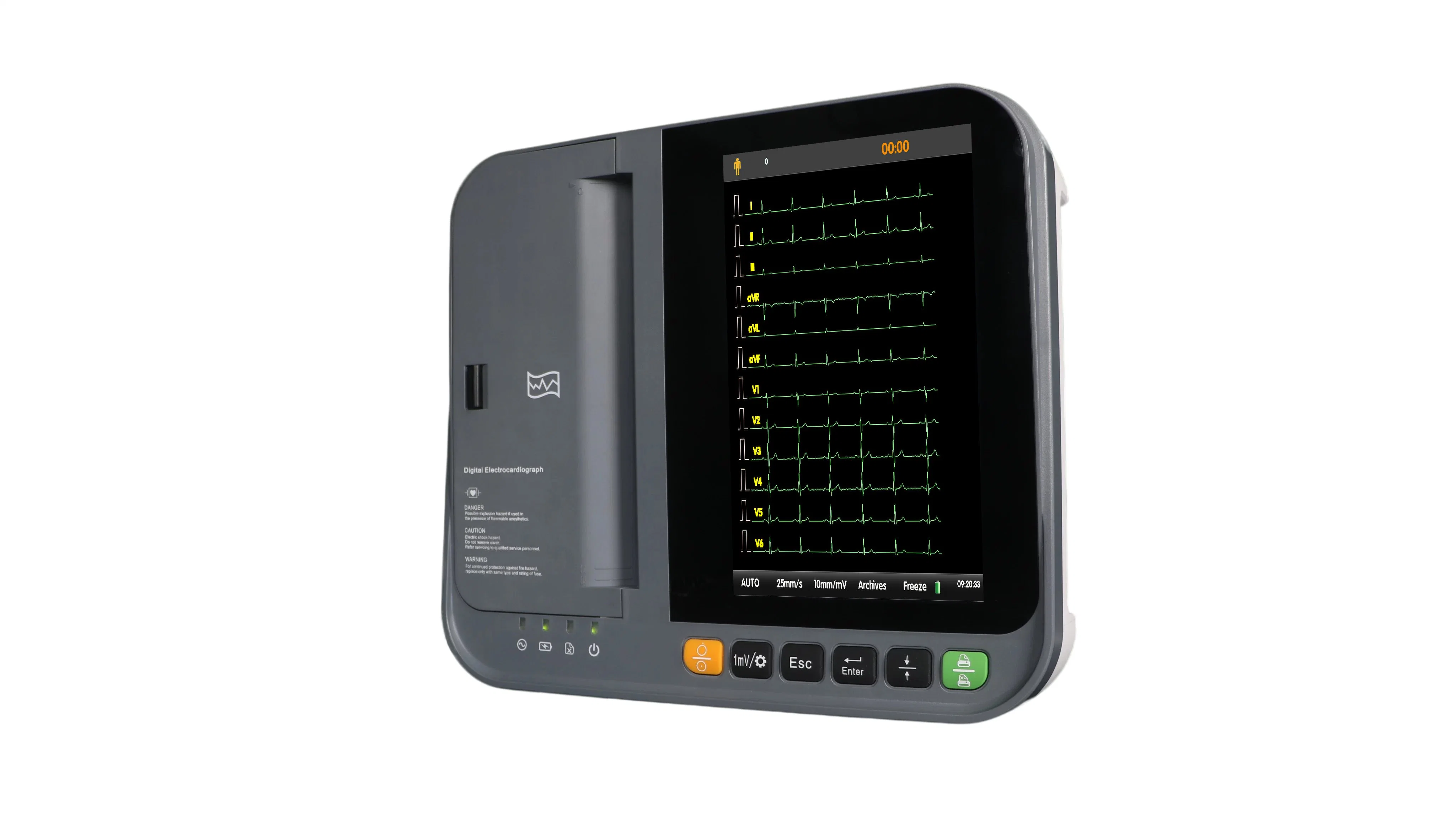Soluções Design Tablet Cor Ecrã Táctil Electrocardiógrafo Portátil ECG Máquina ECG de 12 derivações de 12 canais