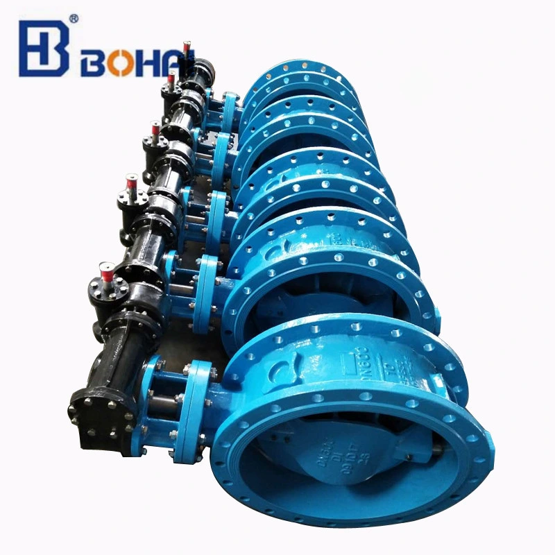 Hot Selling High Quality Electromagnetic Pneumatic Double Flange Butterfly Valve