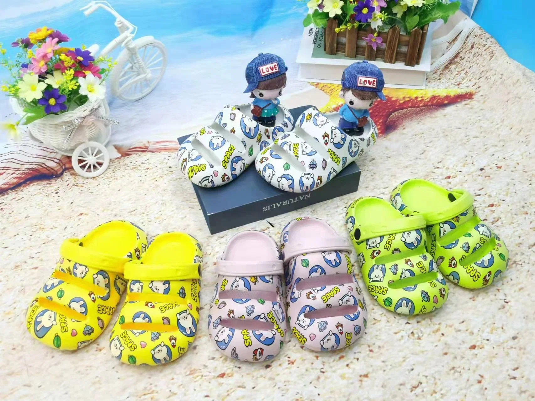 Hot Selling Wholesale/Supplier Custom Slide Non-Slip Home Outdoor Fashion Boys and Girls Shoes Baby Slippers