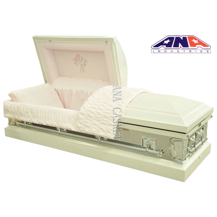 Ana Wholesale/Supplier Factory Directly Price Funeral Supplies 20 Ga Steel Metal Casket