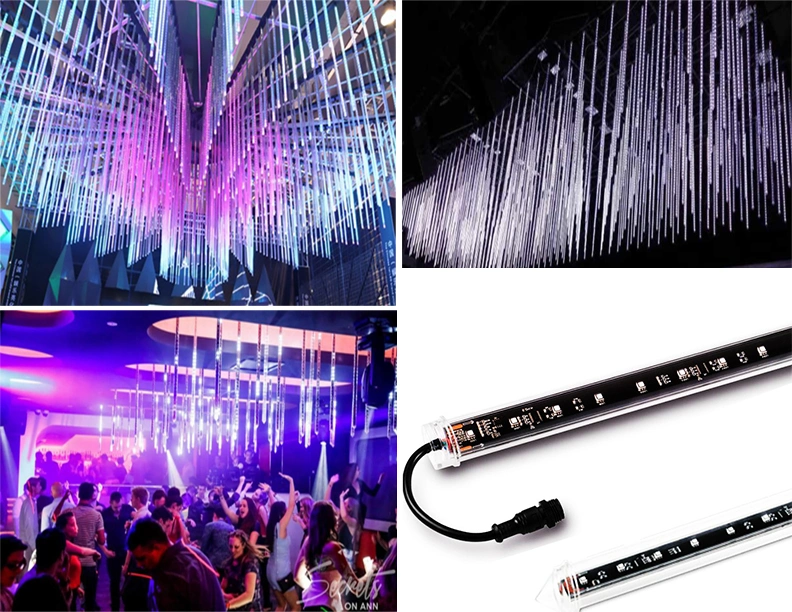 High Quality and Cheap 3D Pixel Tube Lights DMX RGB LED Tube Light for Christmas Stage Decoration