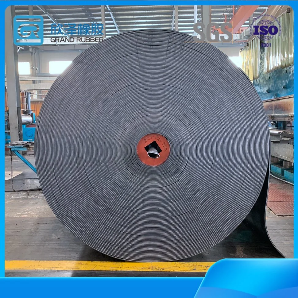 EP nn tela de alta resistencia Ply DIN grados caucho negro Cinta transportadora Precio de fábrica con garantía de calidad cinta plana para Industrias de minas/canteras/cemento