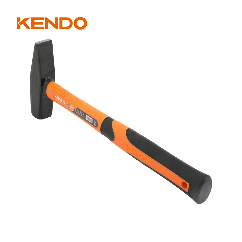 Kendo Fiberglass Handle Machinist Hammer Fully Polished Striking Face Leaves Fewer Marks on Surfaces