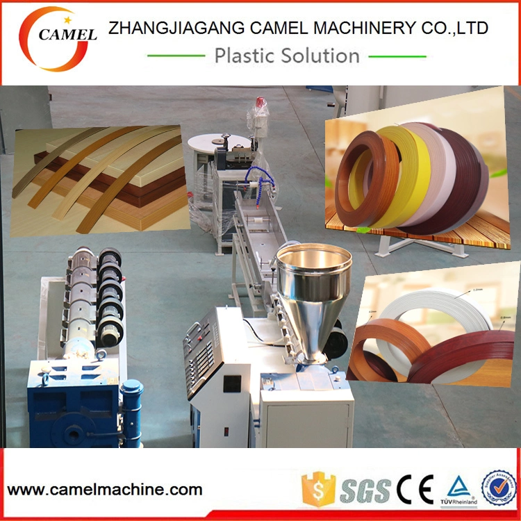 Plastic PVC ABS PMMA Edge Tape Extruder Machine with Color Printing Machine