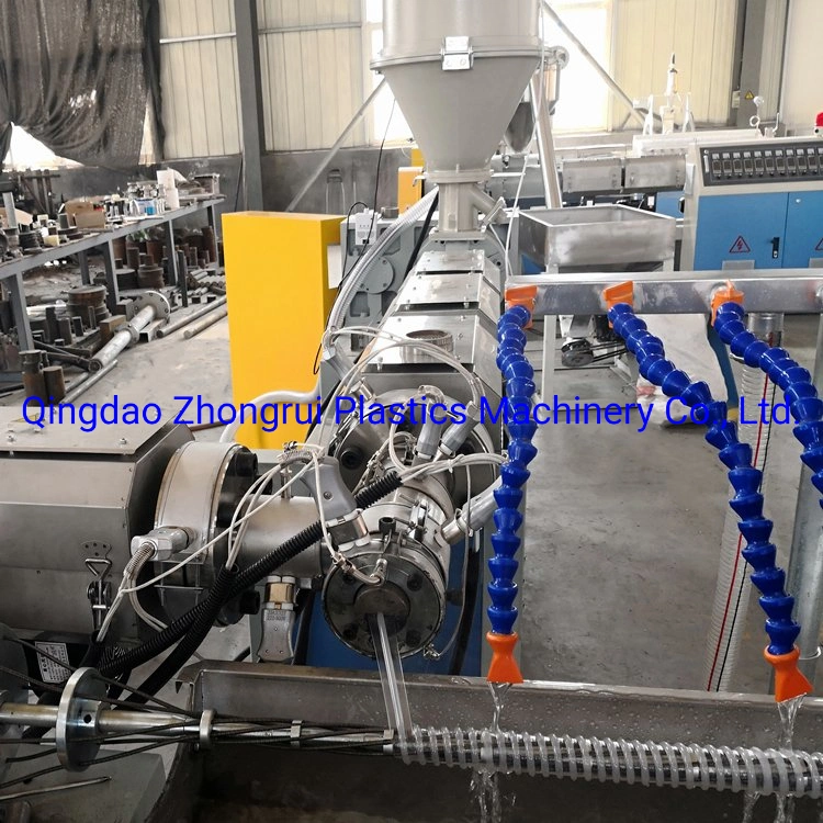 Línea de producción de tubería de PVC, línea de producción de tubería reforzada de plástico de PVC